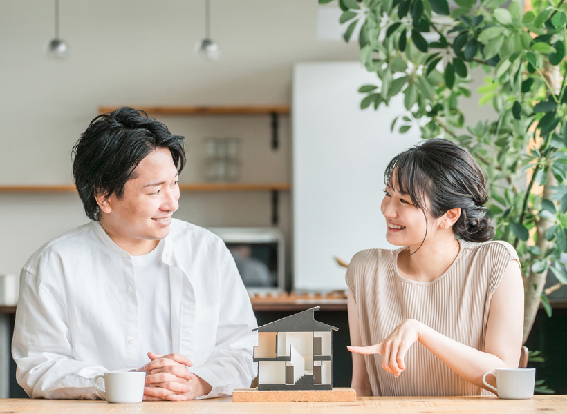幸せそうな夫婦